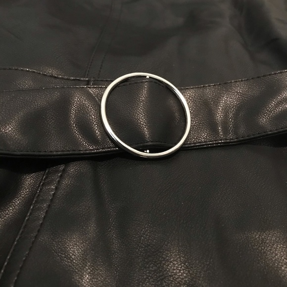 Forever 21 Faux Leather Pinafore Dress - Picture 4 of 7